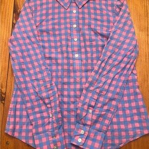 Vineyard Vines Pink and Blue Plaid Shirt